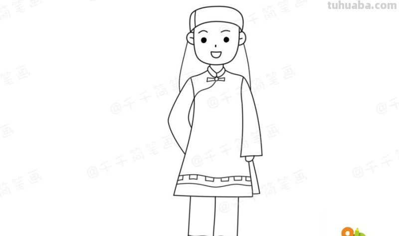少数民族服饰简笔画教程，你最喜欢哪一款？
