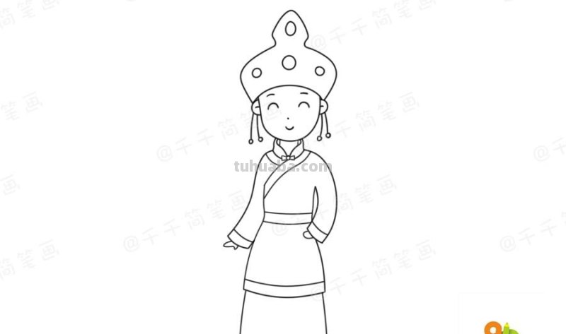 少数民族服饰简笔画教程，你最喜欢哪一款？