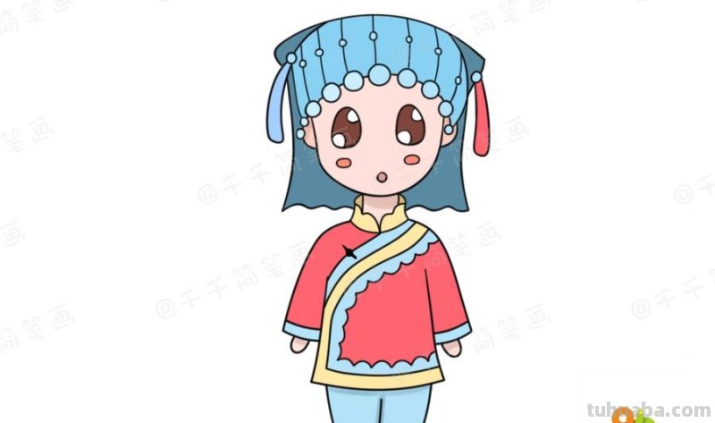 少数民族服饰简笔画教程，你最喜欢哪一款？