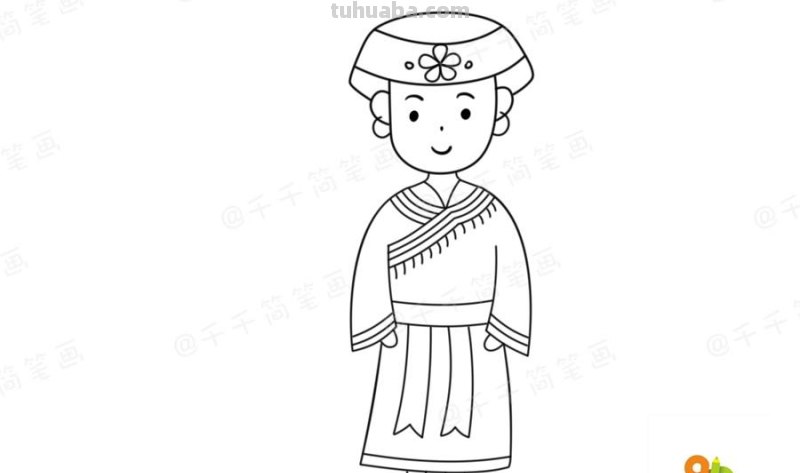少数民族服饰简笔画教程，你最喜欢哪一款？