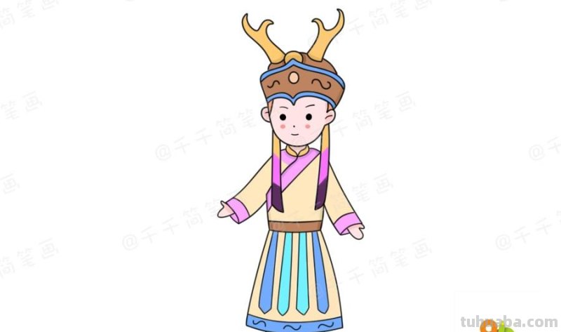 少数民族服饰简笔画教程，你最喜欢哪一款？