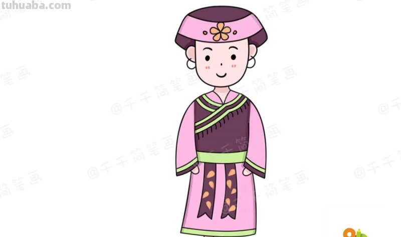 少数民族服饰简笔画教程，你最喜欢哪一款？