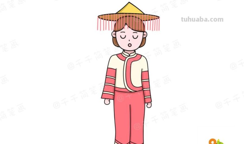 少数民族服饰简笔画教程，你最喜欢哪一款？