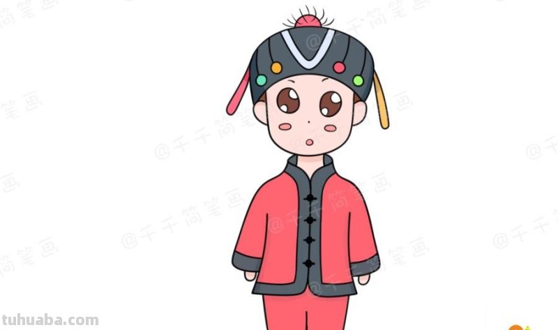 少数民族服饰简笔画教程，马住学起来！