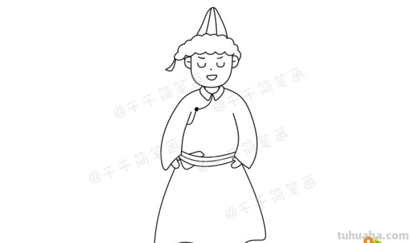 少数民族服饰简笔画教程，马住学起来！