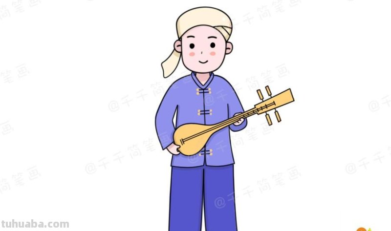 少数民族服饰简笔画教程，马住学起来！