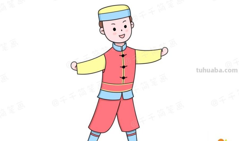 少数民族服饰简笔画教程，马住学起来！