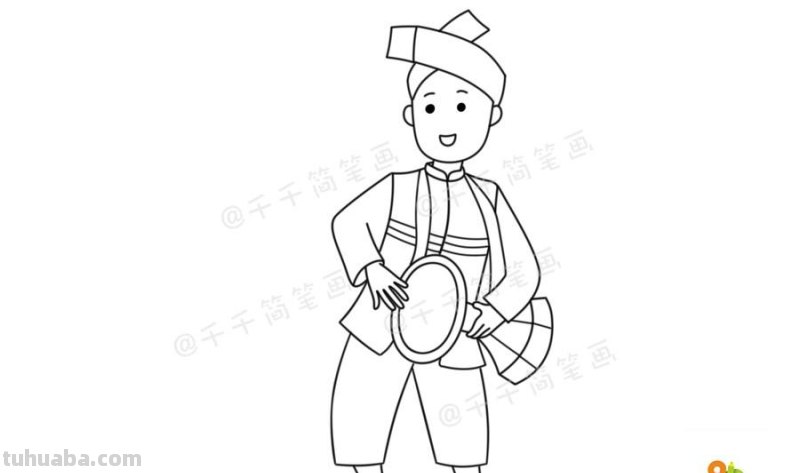 少数民族服饰简笔画教程，马住学起来！