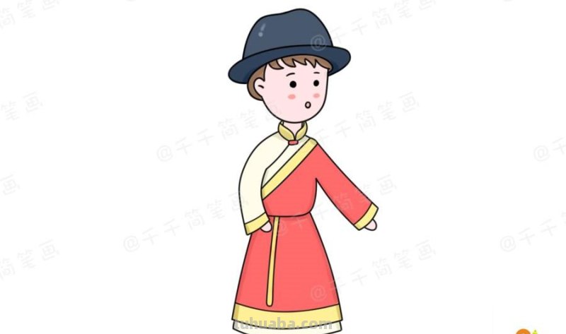 少数民族服饰简笔画教程，马住学起来！