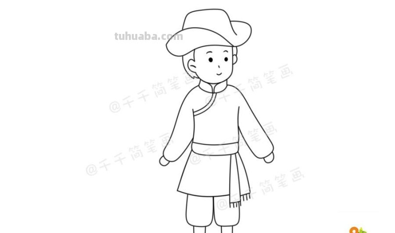 少数民族服饰简笔画教程，马住学起来！