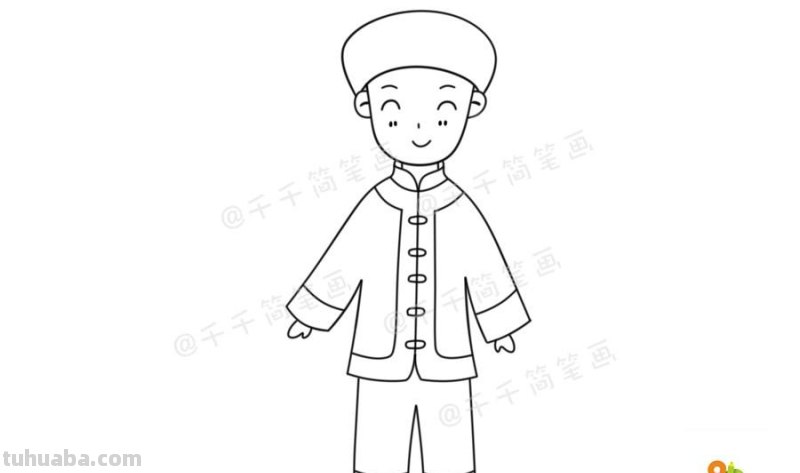 少数民族服饰简笔画教程，马住学起来！