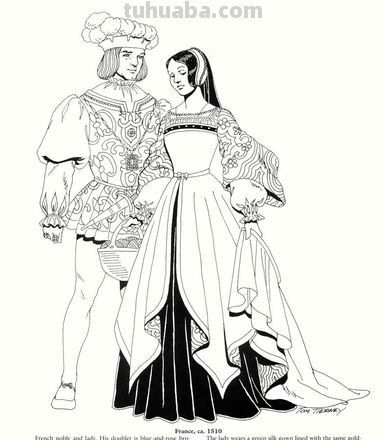 简笔插画也能表现复杂对象，世界各国服饰画法 绘画从此开始 
