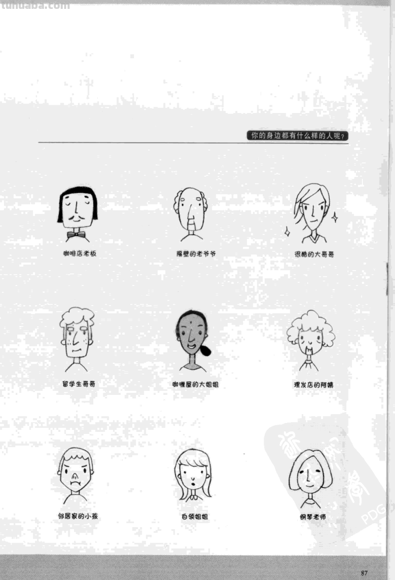 简笔插画也能表现复杂对象，世界各国服饰画法 绘画从此开始 