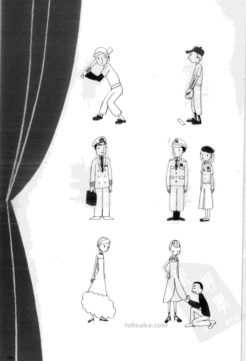 简笔插画也能表现复杂对象，世界各国服饰画法 绘画从此开始 