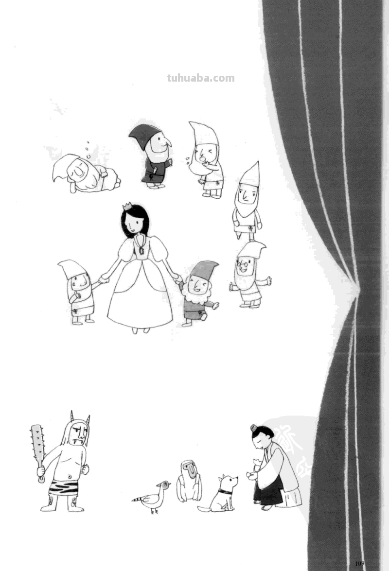 简笔插画也能表现复杂对象，世界各国服饰画法 绘画从此开始 