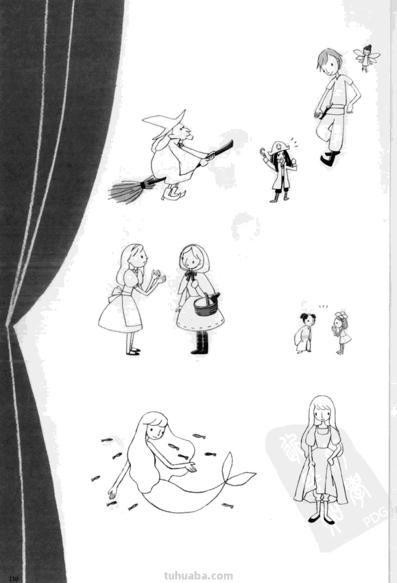 简笔插画也能表现复杂对象，世界各国服饰画法 绘画从此开始 