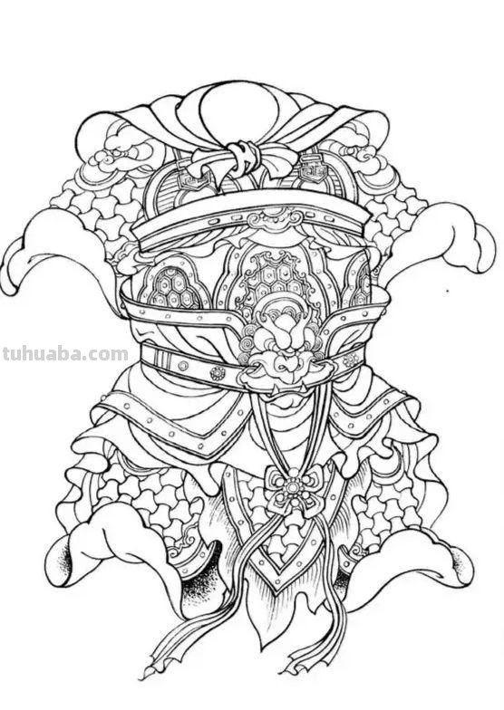 武将白描画法：从造型到线条，图解示范教你画，收藏起来临摹学习