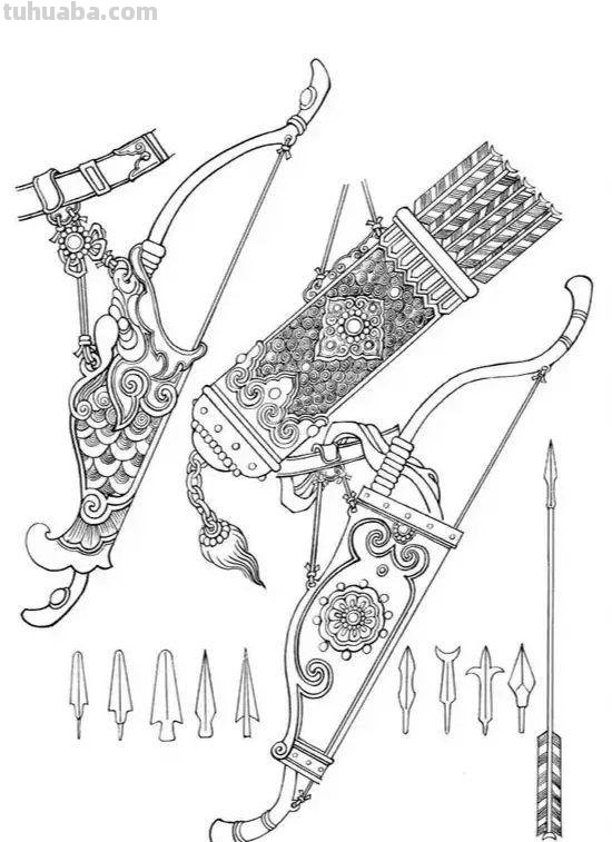 武将白描画法：从造型到线条，图解示范教你画，收藏起来临摹学习