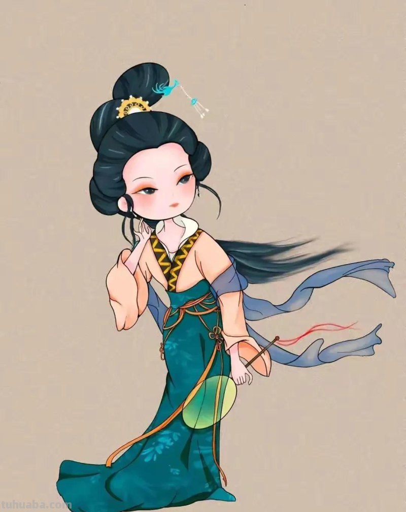 手绘｜大美唐朝仕女图
