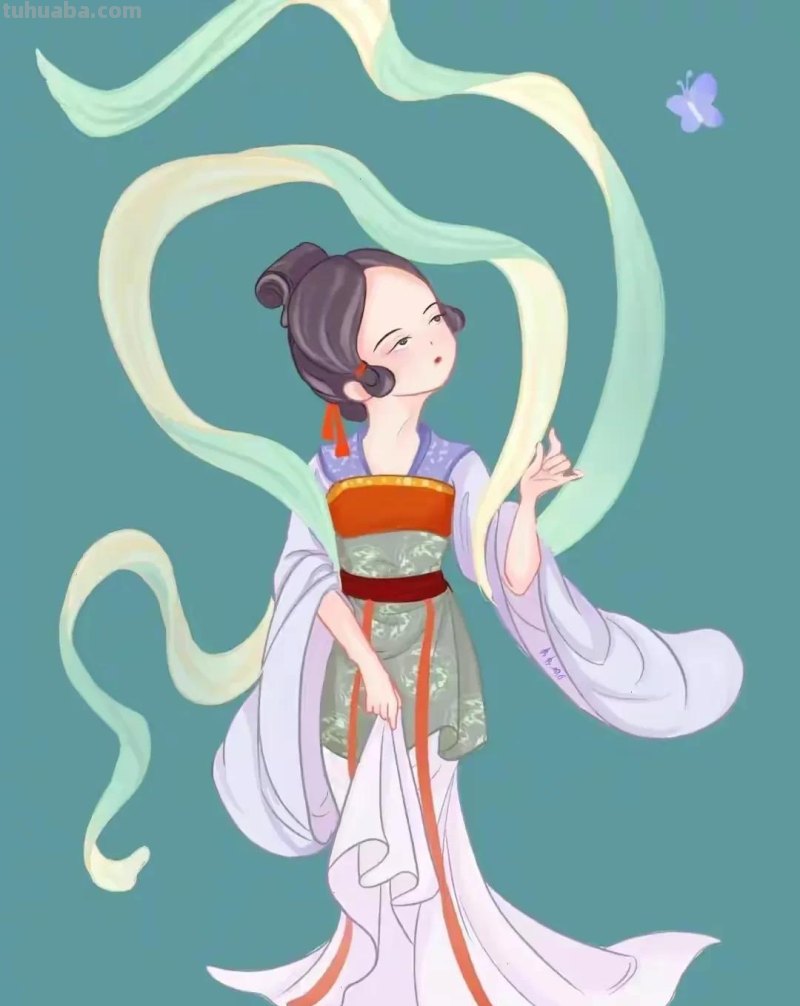 手绘｜大美唐朝仕女图