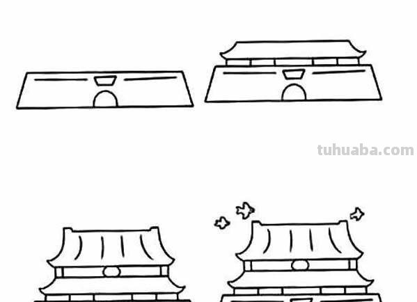 毛主席的简笔画怎么画 天安门简笔画怎么画？
