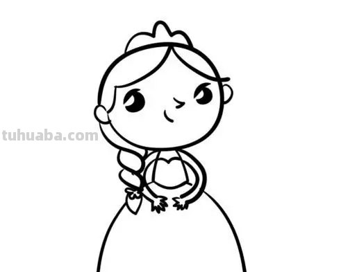 艾莎图片简笔画怎么画 最简单画小公主，冰雪女王艾莎公主画法教程？