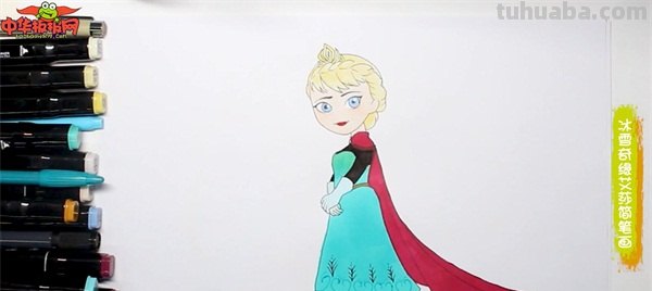 艾莎图片简笔画怎么画 最简单画小公主，冰雪女王艾莎公主画法教程？