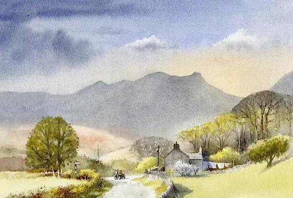 英国画家大卫.贝拉米风景水彩画专辑