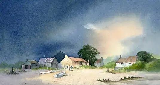 英国画家大卫.贝拉米风景水彩画专辑