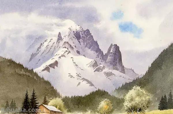 英国画家大卫.贝拉米风景水彩画专辑