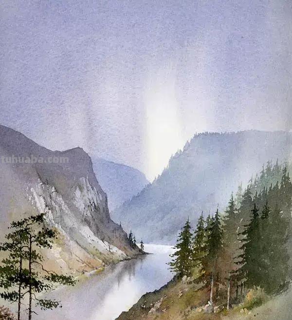 英国画家大卫.贝拉米风景水彩画专辑