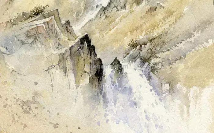 英国画家大卫.贝拉米风景水彩画专辑