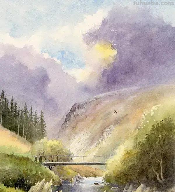 英国画家大卫.贝拉米风景水彩画专辑