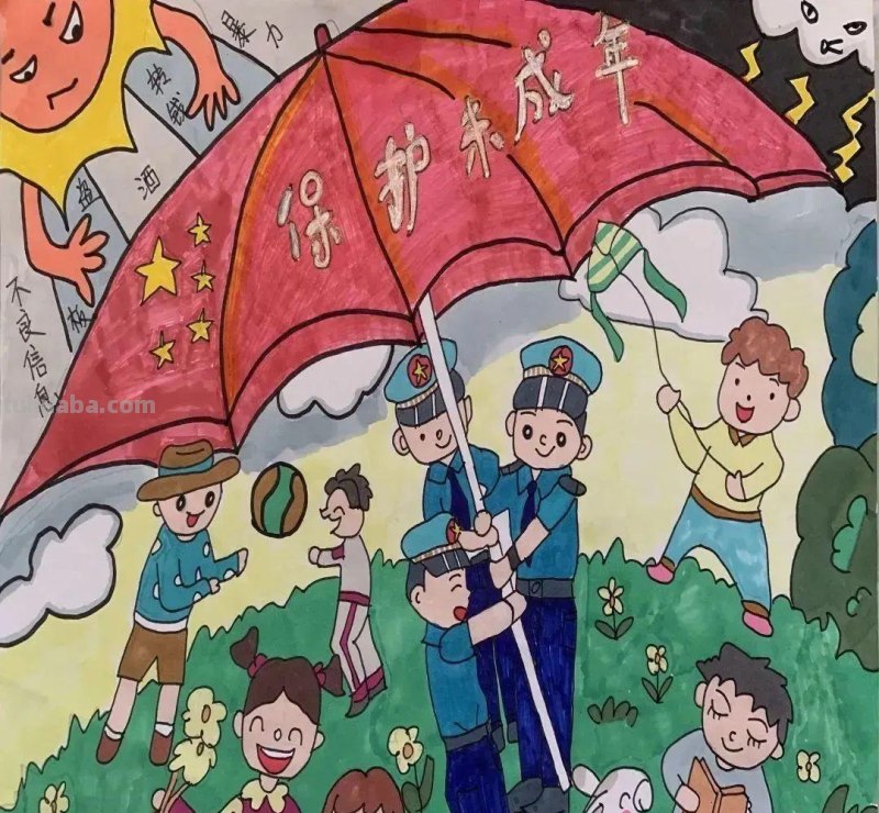 以法之名，保护少年的你-沈河区未成年人法治手抄报线上展（一）
