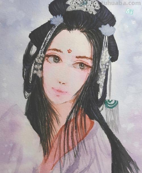 古风女子水彩画教程 古风女子水彩画教程视频