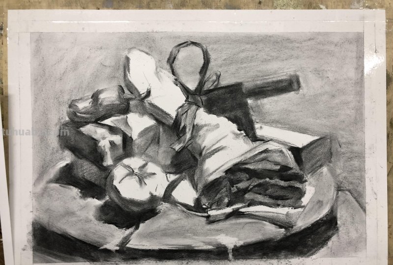 素描作品：5步让你的作品脱颖而出，带有步骤图讲解