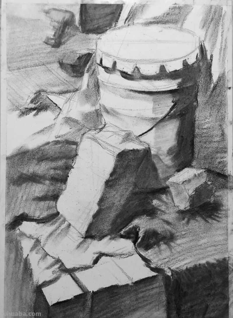 素描作品：5步让你的作品脱颖而出，带有步骤图讲解