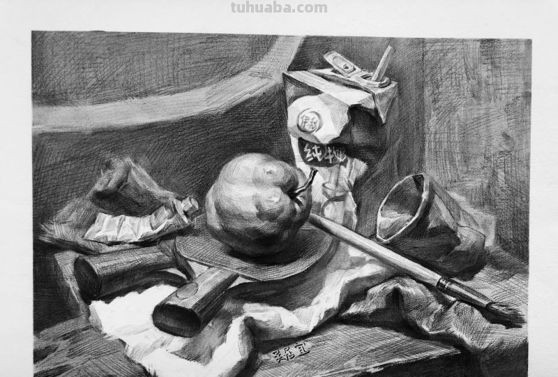 素描作品：5步让你的作品脱颖而出，带有步骤图讲解