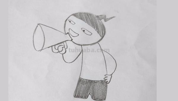 喇叭怎么画简笔画图片 简笔画之大喇叭？