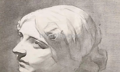 素描石膏像步骤及画法