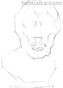 石膏头像素描步骤