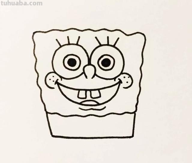 简笔画海绵宝宝如何画?