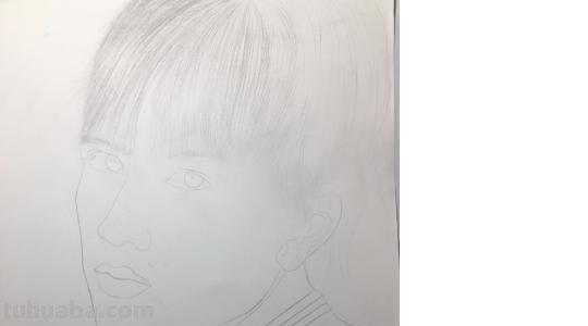 明星男怎么画彩铅的 鹿晗的标志怎么画？
