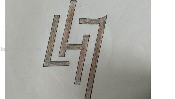 明星男怎么画彩铅的 鹿晗的标志怎么画？