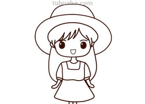 人怎么画简笔画 女孩