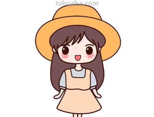 人怎么画简笔画 女孩