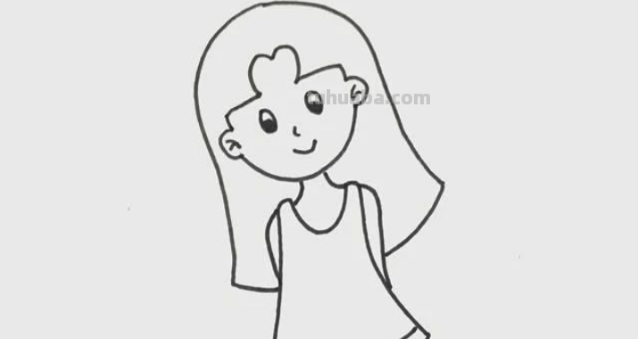 人怎么画简笔画 女孩