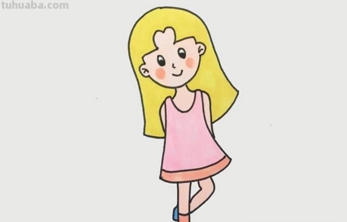 人怎么画简笔画 女孩