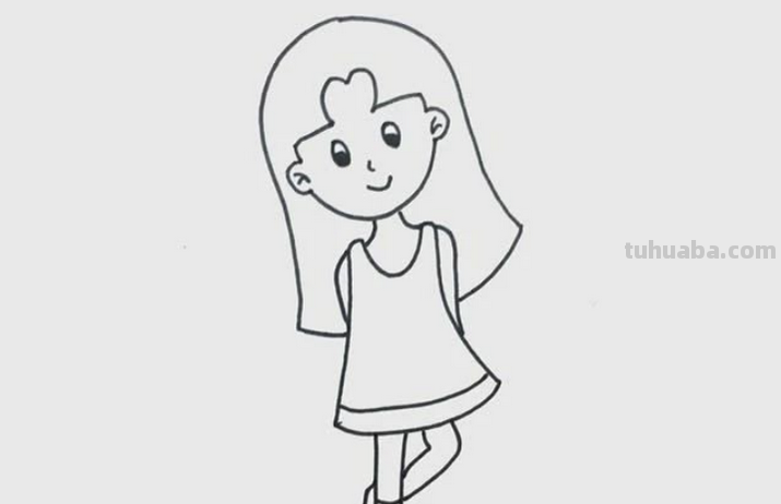 人怎么画简笔画 女孩