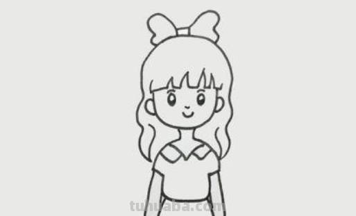 简笔画的小女孩怎么画